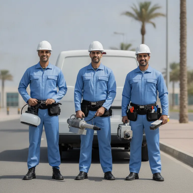 مكافحة الحشرات فريق في الكرامة